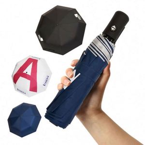 Hot Sale <b>Top</b>-Quality Wholesale Promotional Custom Logo Print 3 Folding Umbrella Compact Umbrella with logo - Product Image 1