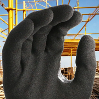 Gants de travail MaxiPact en gros, 18G, en nitrile sablé, avec paume antidérapante en HPPE, niveau C anti-coupure, avec patch NBR, pour hommes