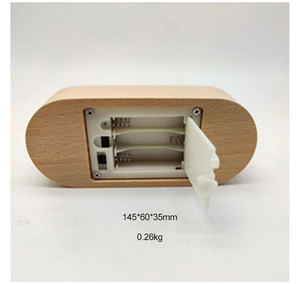 Led hình dạng hình bầu dục LED gỗ Acrylic hiển thị cơ sở DC Cáp Hộp pin ánh sáng ban đêm gỗ sáng cơ sở - Product Image 3