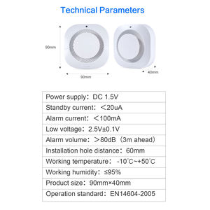 חיישן עשן עצמאי גלאי עשן למחסן ביתי אבטחת עשן חכם אש אזעקת תחליף alarmas seguridad para casa - Product Image 6