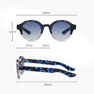 Logo personalizzato TR90 telaio acetato tempio UV400 polarizzato piccole donne rotonde <span class=keywords><strong>occhiali</strong></span> <span class=keywords><strong>da</strong></span> <span class=keywords><strong>sole</strong></span> - Product Image 4