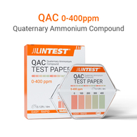 Papel de Prueba QAC JILINTEST, Tiras Reactivas para Compuestos de Amonio Cuaternario de 0-400 ppm, Detección Rápida y Precisa