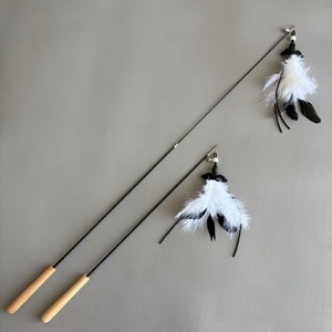 <strong>Cat</strong> Teaser Stick Interactive Funny Feather With Bell Sucker <strong>Cat</strong> Stick Toy Kitten Playing Teaser <strong>Wand</strong> Toys for <strong>Cats</strong> - Product Image 3