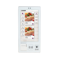 Terminal de commande sans argent liquide pour restauration rapide Usingwin KFC Restaurant, écran tactile capacitif 21,5 pouces 10 points, système de point de vente, SDK