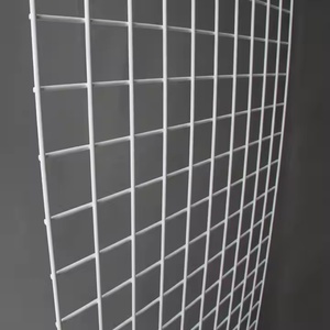 Plaque de treillis métallique soudée à trous carrés, peinte par pulvérisation, à faible coût, étagère <span class=keywords><strong>rectangulaire</strong></span>, pliage, découpe, conception flexible et détachable pour - Product Image 3