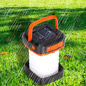 GARIDA recargable Led linterna luz Solar Camping lámpara Solar Camping linterna cargador móvil 3 modos plegable Solar Led - Product Image 4