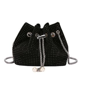Crystal Luxury Diamond <b>Handbag</b> <b>Handbag</b> Girls Ladies Evening Clutch Mini Designer Bucket Bag - Product Image 2
