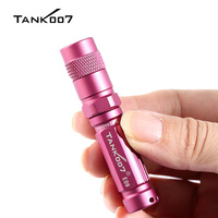 TANK007 E09 Senter EDC Portabel Senter Aluminium Saku Mini Senter Daya Tinggi Linternas Senter Led Gantungan Kunci