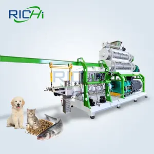 RICHI 1-12 t/h Machine à granulés Extrudeuse d'alimentation pour animaux de compagnie à vendre
