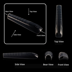 70 Uds. Moldes Transparentes de Cristal para Uñas, Doble Forma, Sin Papel, Puntas Rápidas para Extensión de Gel, para Salón, Venta al por Mayor - Product Image 1