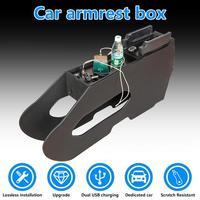 Boîte d'accoudoir de voiture en cuir de qualité supérieure pour Vinfast VF3, support de console centrale, boîte de rangement, organisateur, accoudoir confortable, décoration intérieure
