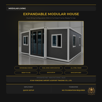 Maisons conteneurs préfabriquées extensibles, design industriel, construction en panneaux sandwich, plans d'étage personnalisables, logement mobile