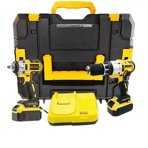 Bộ dụng cụ điện không dây/ pin lithium: máy khoan, tua vít, cờ lê điện không chổi than - Product Image 1