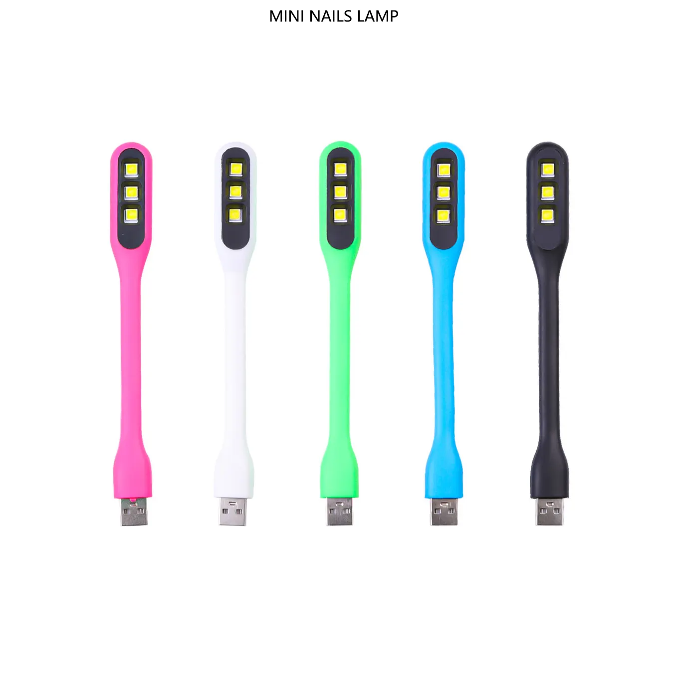 6W Mini manicura tira de luz UV lámpara LED UV a todo color USB UV lámpara LED para DIY Nail/Nail Salon