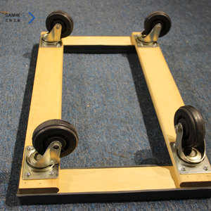 Chariot de meuble en bois dur 30 * 18in avec capuchon en caoutchouc pour travaux lourds Chariot à outils à quatre roues OEM personnalisable à bas prix Boîtier en plastique - Product Image 2