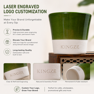 Tazas <span class=keywords><strong>de</strong></span> Café Espresso <span class=keywords><strong>de</strong></span> Cerámica Modernas Kingze con Logotipo Personalizado, Sin Asa, <span class=keywords><strong>de</strong></span> 115 ml, 170 ml y 270 ml, Mini Tazas <span class=keywords><strong>de</strong></span> Café Árabe Saudí - Product Image 2