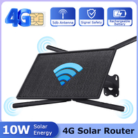 Routeur 4G LTE solaire extérieur avec point d'accès Wi-Fi, caméra CCTV sans fil étanche, routeur à carte SIM pour zones éloignées