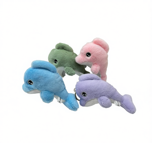 Lindo llavero de peluche con forma de delfín, juguete de peluche suave de 14 cm para niños, regalo unisex - Product Image 1