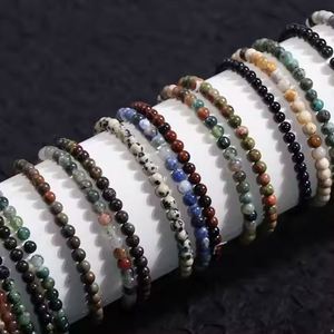 Bracelet en pierre naturelle avec perles de verre colorées, Amour et Harmonie, très apprécié, faible commande minimum, codage standardisé - Product Image 4