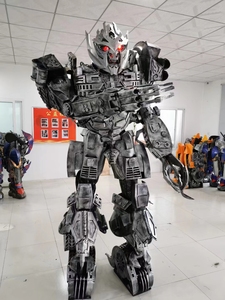 Decoraciones de fiesta 2,7 m LED Robot disfraz adulto usable Cosplay <span class=keywords><strong>gigante</strong></span> tamaño real traje realista fiesta juego de rol 3D personalizado - Product Image 4
