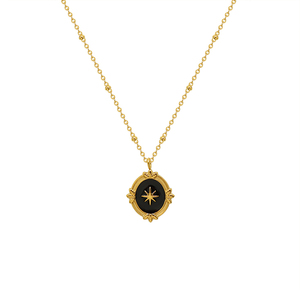 Collane in acciaio inossidabile placcato oro 18K, - Product Image 2