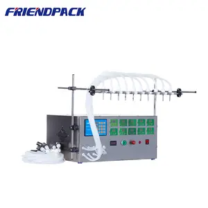 Semi automatic 10 head liquid filling machine digital pump juice water liquid filling machine for oil bottle liquid filler