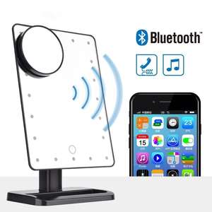 Professional <b>Vanity</b> Desktop 20 <b>Led</b> Light Magnifying Glass Rechargeable Bluetooth Music Personalized Single-Sided Makeup <b>Mirror</b> - Product Image 2