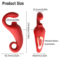 Leistungsstarker Frauenvibrator 18+ Sexspielzeug mit 10-Gang-Vibration, Leckfunktion, Klitoris-Sauger und Stimulator, USB-Aufladbar
