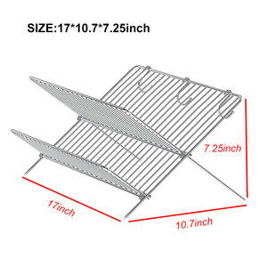 Giá Phơi Bát Đĩa 2 Tầng Bằng Thép Không Gỉ Có Thể Gập Lại & Nhỏ Gọn - Product Image 4
