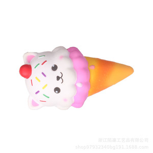 Juguete Antiestrés de Espuma de Poliuretano con Forma de Gato de Helado, Regalo Decorativo de Dibujos Animados para Niños de 5 a 7 Años, Unisex - Product Image 4