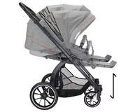 Poussette de sécurité pour bébé 3 en 1 Siège de sécurité bidirectionnel pour nouveau-né Poussette portable 3 en 1 pour 0-2 ans
