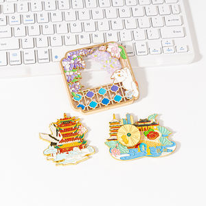 Customize Your Own Fridge Magnets City Souvenirs Stylish Creative Fridge Magnets Metal Fridge Magnet Supplier - Product Image 2