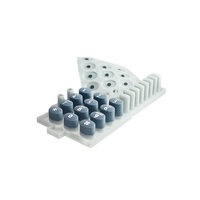 Clavier conducteur de télécommande de TV en caoutchouc de silicone à membrane personnalisée Clavier industriel pour appareils ménagers