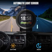 AUTOOL-alarma de velocidad inteligente X60 Digital OBDII para coche, minipantalla Universal para vehículo diésel de gasolina de 12V
