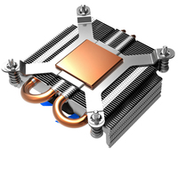Pour PCCOOLER S85 plate-forme de refroidisseur de processeur tout-en-un/2 ventilateurs silencieux 8 caloducs contrôle de température intelligent cuivre aluminium