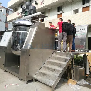 Machine de fabrication de pâte sous vide, mélangeur de poudre V, Pot de mélange, mélangeur homo à haut cisaillement, ligne de production de dentifrice