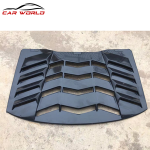 2016-2018 Rear <b>Window</b> Car Windshield <b>Cover</b> ABS Material Matte Black Exterior Accessory - Product Image 5