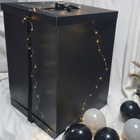 Boîte en papier recyclable de grande taille, accessoires de jeu de cache-cache, ballons de confession, surprise d'anniversaire, Saint-Valentin, boîte cadeau pliable
