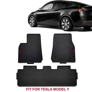 Tapis de sol de voiture en caoutchouc sur mesure pour Tesla, Volkswagen, Land Rover, ensemble complet, motif camouflage forêt, aiguilleté, épaisseur 10 mm, 4 pièces, K5 K3 - Product Image 4