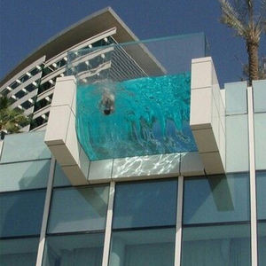 制造商高品质50毫米厚透明<span class=keywords><strong>20</strong></span>米亚克力面板游泳池玻璃墙 - Product Image 1