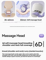 Oreiller de massage intelligent avec contrôle de la minuterie pour soulager le cou et les épaules, design portable