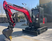 Mini-excavatrice compacte SH40 avec commande hydraulique intégrée stable, petite pelle pour travaux de fondation résidentielle et de rénovation de cour