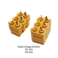 Batterie au lithium 36V 24V, connecteur XT60 mâle/femelle 14AWG 12AWG en cuivre, prise d'alimentation 2 broches pour voiture, adaptateur AC/DC