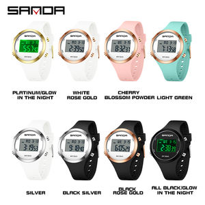 Sanda 2147 New Fashion Luxury Sports Electronic <b>Watch</b> <b>for</b> Students, Multi-Functional <b>Waterproof</b> Alarm Clock <b>Watch</b> - Product Image 6