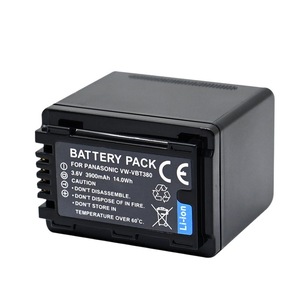 Batería VW-VBT380 de 3900mAh para Panasonic HC-V720 V727 V730 V110 V130 con Certificación CE RoHS, Venta al Por Mayor, Garantía de 12 Meses - Product Image 1