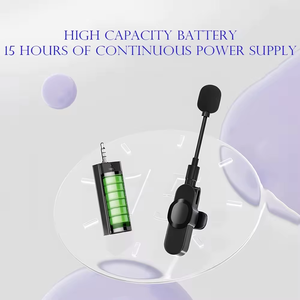Không dây 3.5 mét Lavalier máy ảnh microphone, Micro không dây cho <span class=keywords><strong>PC</strong></span> máy tính xách tay, điện thoại <span class=keywords><strong>Mic</strong></span> cho ghi âm cuộc phỏng vấn video trực tiếp vlog - Product Image 5