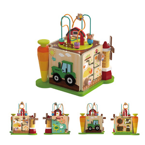 Chất Lượng Cao Đa-Chức Năng Quanh Co Bead Hộp Bận Hộp Đại Dương Trò Chơi Hộp Đồ Chơi Giáo Dục Bằng Gỗ Hoạt Động <span class=keywords><strong>Cube</strong></span> Cho Trẻ Em - Product Image 3