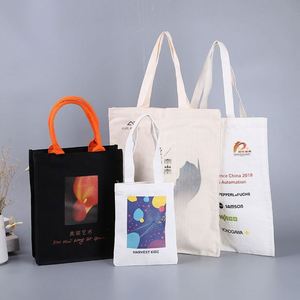 Sac fourre-tout en toile de coton recyclable imprimé et tendance - Product Image 2