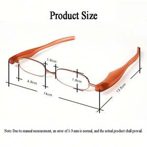 Gafas de Lectura Plegables Ultra Portátiles con Logotipo Personalizado al por Mayor, Mini Gafas Delgadas con Rotación de 360 Grados para Hombre y Mujer - Product Image 3