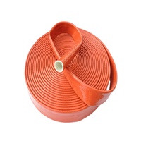 Manchons isolants en fibre de verre enduits de silicone haute température de qualité supérieure pour la protection électrique ignifuge des câbles